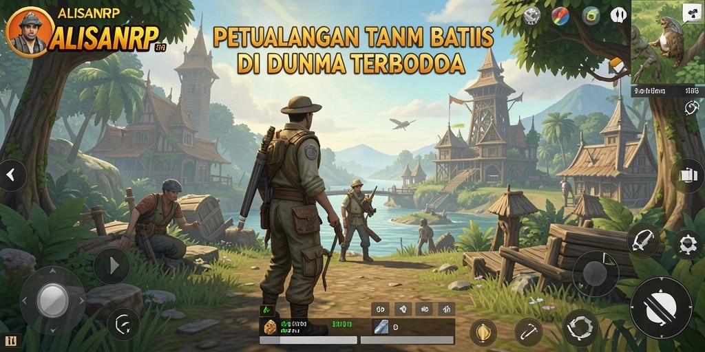 Gameplay seru dalam dunia terbuka ALISANRP yang menantang.