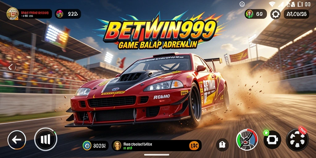 Screenshot menunjukkan aksi balap cepat dalam BETWIN999.