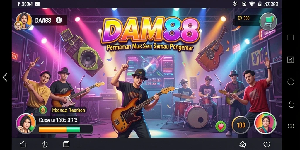 Tampilan gameplay dari DAM88 yang penuh warna dan seru.