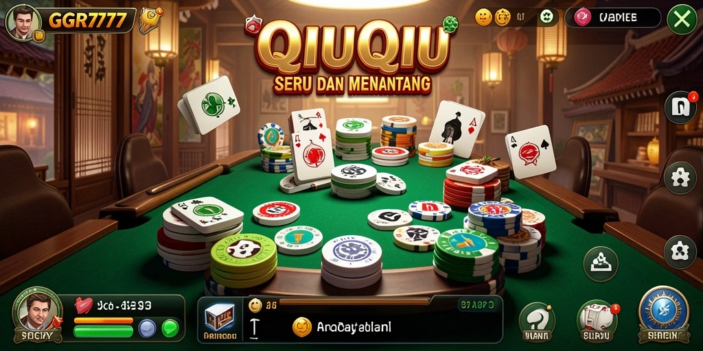 Gameplay QiuQiu seru di GGR777 dengan teman-teman.