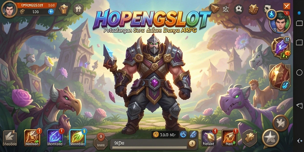 Tangkapan layar utama HOPENGSLOT menampilkan aksi seru dalam gameplay ARPG.
