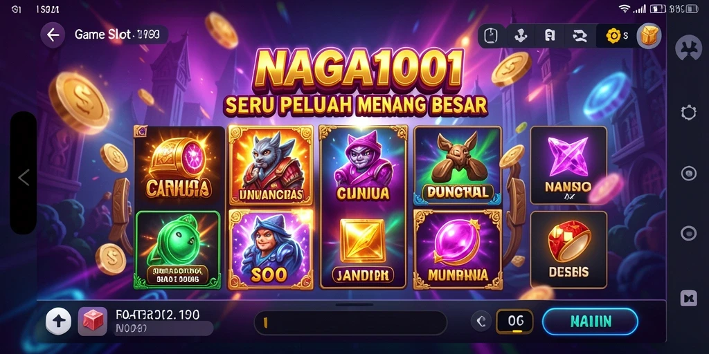 Tampilan gameplay menarik dari NAGA1001 dengan grafik cerah dan efek suara.