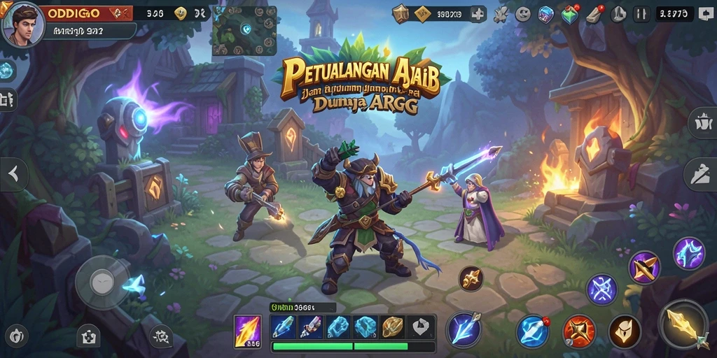 Gameplay ODDIGO yang menegangkan dalam pertempuran ARPG.