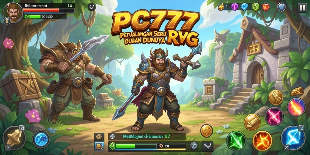 Tangkapan layar gameplay PC777 yang mendebarkan dalam dunia RPG.