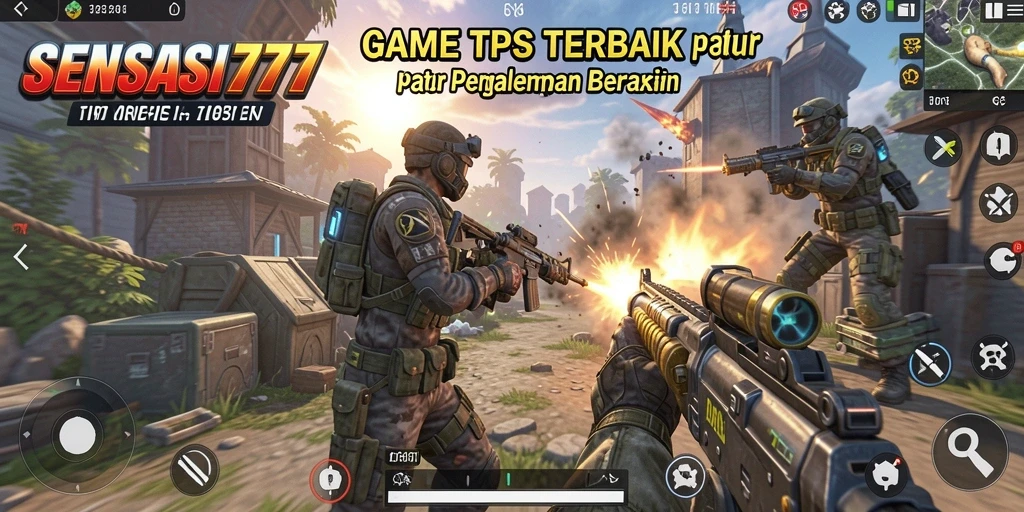 Tampilan seru gameplay dari SENSASI777 di medan perang.
