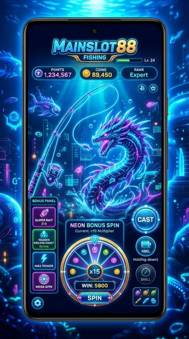 Screenshot tampilan utama aplikasi Mainslot88 yang menarik.